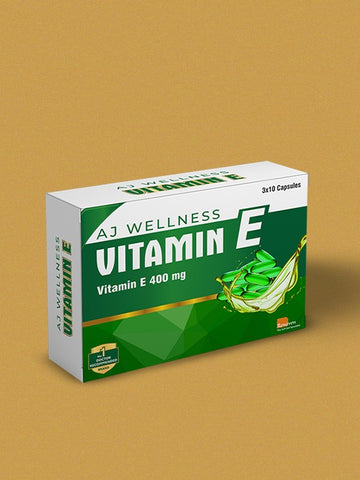 AJ Wellness - VITAMIN E 400 MG - Antioxidant Support for Skin & Wellness