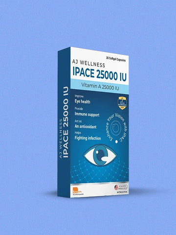 AJ Wellness - IPACE 25000 IU - Supplement for Clear Vision Every Day