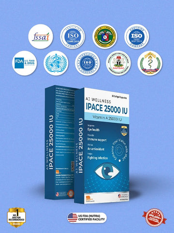 AJ Wellness - IPACE 25000 IU - Supplement for Clear Vision Every Day