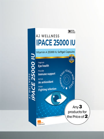 AJ Wellness - IPACE 25000 IU - Supplement for Clear Vision Every Day