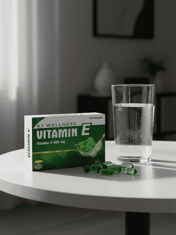 AJ Wellness - VITAMIN E 400 MG - Antioxidant Support for Skin & Wellness