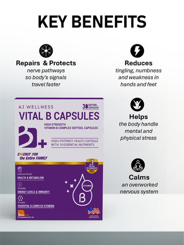 AJ Wellness Vital B PLUS - Nutrition That Helps You Stay Active