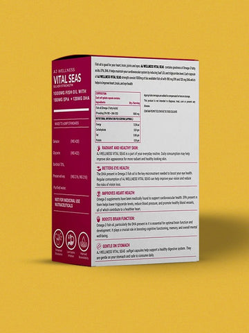 AJ Wellness Vital Seas (Silver) - Pure Omega-3 for Heart, Brain & Joint Health