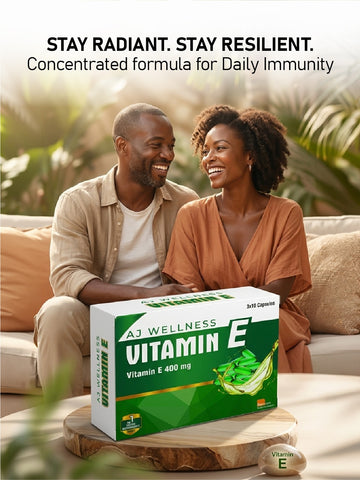 AJ Wellness - VITAMIN E 400 MG - Antioxidant Support for Skin & Wellness