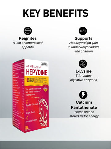 AJ Wellness HEPYDINE - Supplement to enhance Appetite