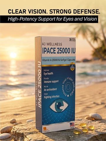 AJ Wellness - IPACE 25000 IU - Supplement for Clear Vision Every Day