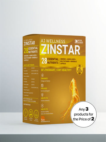 AJ Wellness Zinstar - Daily Immune & Vitality Support Supplement