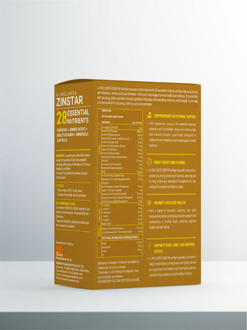 AJ Wellness Zinstar - Daily Immune & Vitality Support Supplement