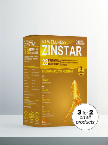 AJ Wellness Zinstar - Daily Immune & Vitality Support Supplement